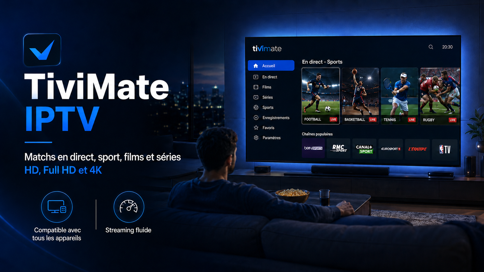 Tivimate iptv 1 mois